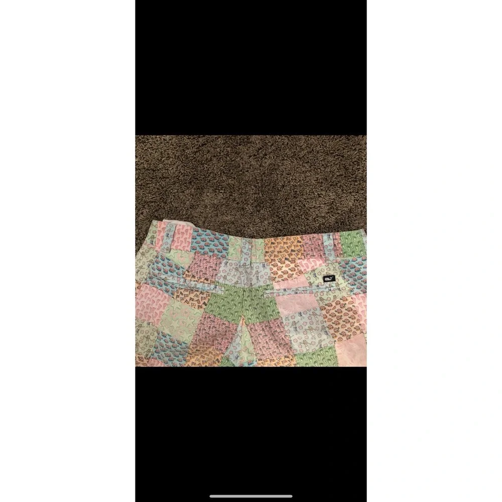 Vineyard Vines Shorts Womens 4 Multicolor Patchwork Nautical Quilted Sea‎ Life - Picture 2 of 3